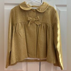 Bella Bliss Girls Swing Coat with Bow Size 7